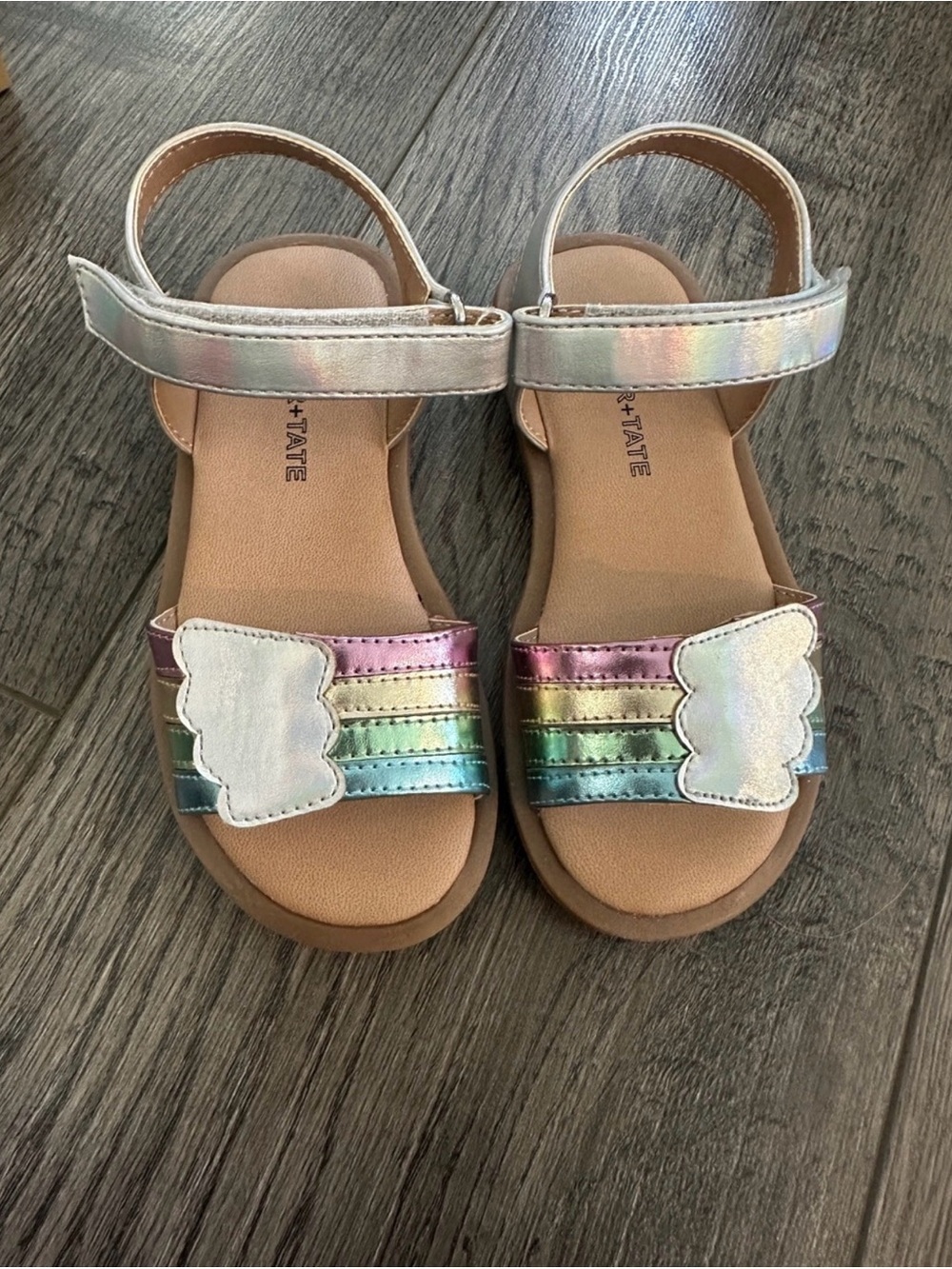 Tucker + Tate Rainbow Cloud Sandals Toddler Girls Size 8 NIB Nordstrom
